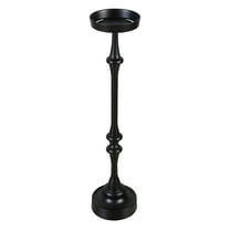 Round 26in. Steel Martini Side Table, Indoor/Outdoor, Black