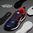 thumbnail image 5 of Hundred HBFS-2M153-8-10.0 Race Badminton Shoes - Navy & Orange Red - Size 10 UK, 5 of 7