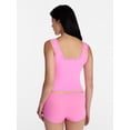 thumbnail image 3 of No Boundaries Fit Stretch Lace Trim Tank Top, Women's XS-XXXL, 3 of 5