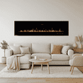 thumbnail image 2 of Northwest 72in Wall Mount Electric Fireplace with Bluetooth Speakers, Black, 2 of 12