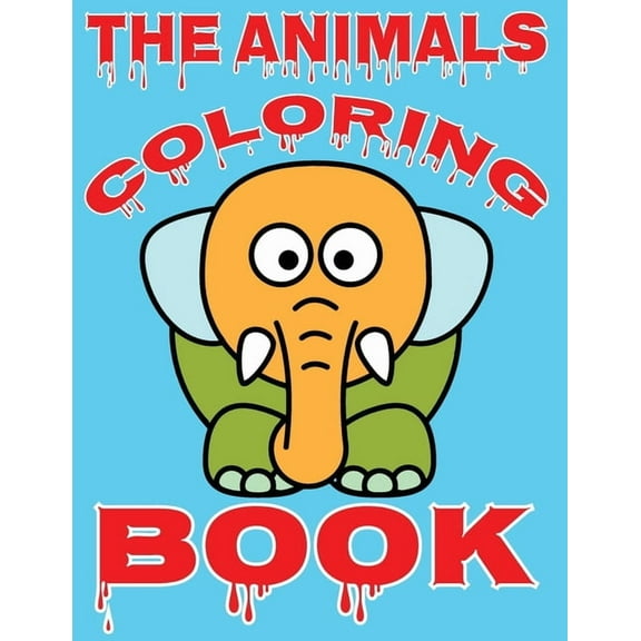 The animals coloring book: amazing animals coloring book (Paperback)