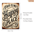 thumbnail image 3 of 1pc 12*8 inch iron Metal Sign - This is My Happy Place_ Vintage  Sign - Rustic Metal Wall Decor for Home, Garden, Kitchen, Garage, Farmhouse _ Durable Entrance & Porch Art _ Perfect Christmas, 3 of 7