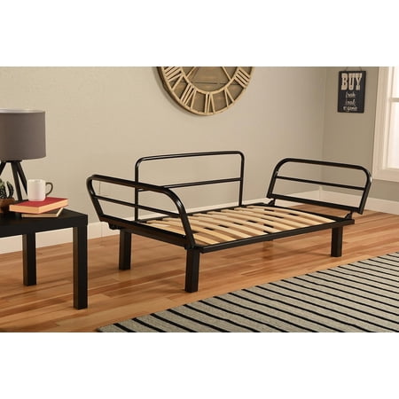 Best Futon Lounger - Frame - Sit Lounge Sleep - Small Furniture for College Dorm, Bedroom Studio Apartment Guest Room Covered Patio Porch