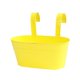 thumbnail image 5 of Maceta colgante de hierro con orificio de drenaje para macetas, para terraza, balcón, jardín, entrada exterior Amarillo, 5 of 9