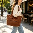 thumbnail image 5 of Corduroy Large Capacity Tote Bag, Minimalist Japanese Style Everyday Shoulder Handbag, 5 of 6