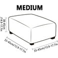 thumbnail image 2 of Vireellx Ottoman Covers Slipcover 18 x 18/20x20/36 x 36 in Ottoman Covers Protector for Footrest Foot Stool Furniture Stretch Comfortable with Elastic Bottom, 2 of 8
