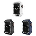 thumbnail image 1 of BXUXOHS (1Pack/3Pack) Hard PC Cover for Apple Watch Case 38mm 44mm 45mm 40mm 41mm 42mm for Full Ultra-Thin Cover Protective Cover Bumper Watch Accessories for iWatch SE Series 8 7 6 5 4 3 2 1, 1 of 9