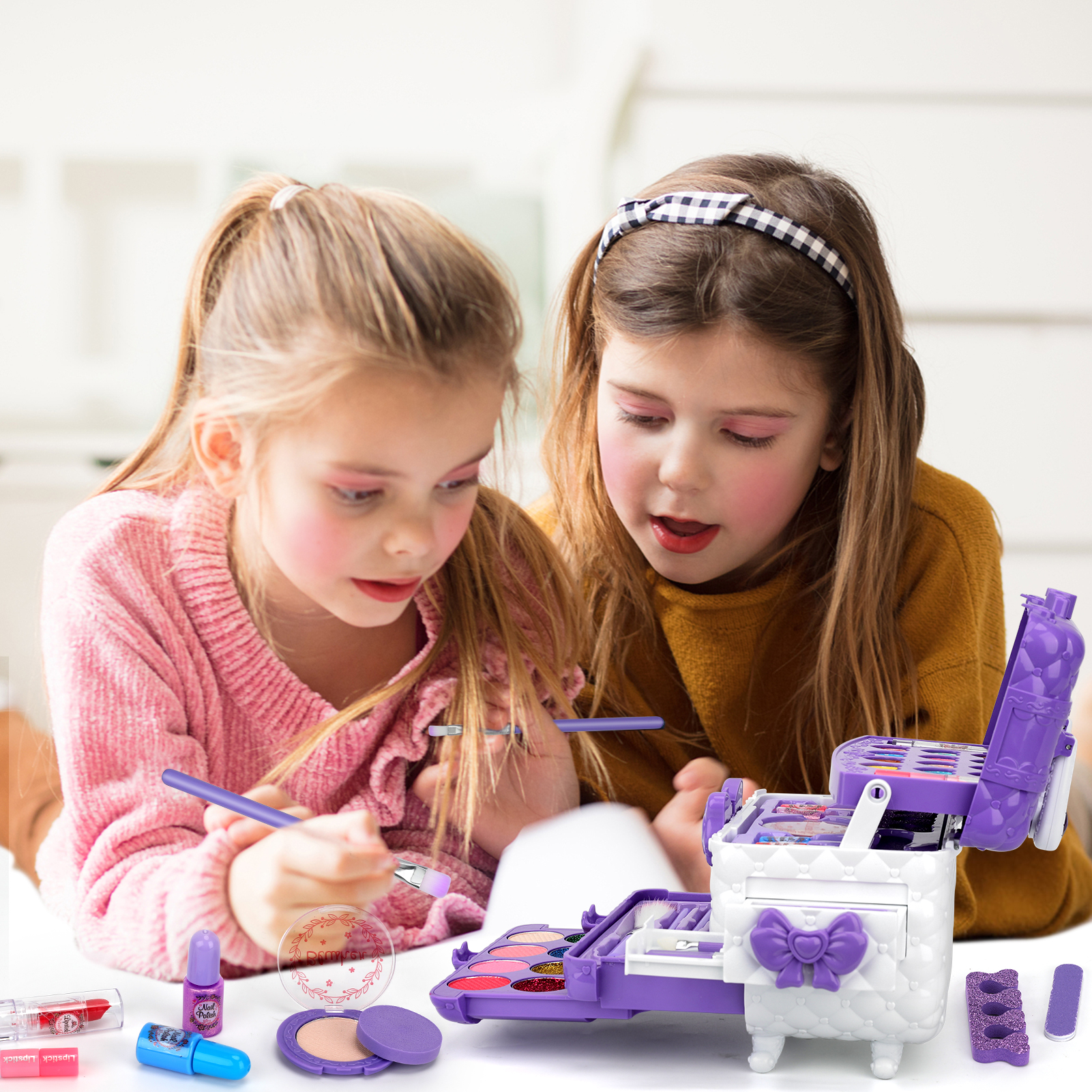 Sendida Kids Makeup Kit 54-Piece Princess Set Purple photo 6