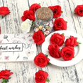 thumbnail image 3 of Cabezas De Flores De Rosas Artificiales, 100 Piezas De Rosas Sin Tallo De Marfil para Manualidades Decoración para Fiestas De Bodas 3 Cm Marfil, 3 of 5