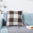 thumbnail image 1 of JFBUJC Simple High-Density Linen Classic Checkered Pillowcase, 1 of 3