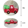thumbnail image 1 of KXMDXA Car With Christmas Tree Farmhouse Style Set of 8 Round Coaster for Drinks, Absorbent Ceramic Stone Coasters Cup Mat with Cork Base for Home Kitchen Room Coffee Table Bar Decor, 1 of 6