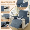 thumbnail image 4 of Housse de Fauteuil Inclinable Housse de Fauteuil Inclinable avec Poches Lavable Housse de Fauteuil Inclinable Protecteur de Meuble pour Enfants Animaux (Coffee IN), 4 of 7
