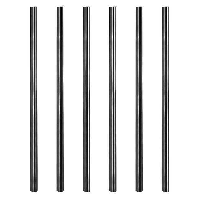 Uds Reutilizables Metal Pajitas, 8.5 Corazón Forma Acero Inoxidable Pajita para Beber Batido, Frío Bebida, Bebida (Negro)