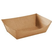 Karat [0.5 lb - 1000 Pack] Paper Food Boat, Brown Kraft Nacho Tray (FP-FT050K)