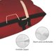 thumbnail image 3 of Fotbe Minimalist Romantic Dinner Funda de Almohada Decorativa Estilo Occidental, Lujo en Algodón, Fundas para Almohadas King, Cojín Estampado para Decoración del Hogar-16"x24", 3 of 6