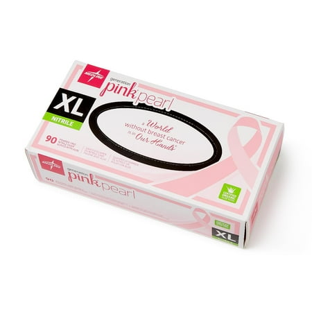 Medline Generation Pink Pearl Nitrile Exam Gloves 100CT (Pack of 10)