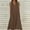 c01Brown, variant on JGGSPWM Long Linen Dresses for Women Casual Buttons V Neck Tank Dress Casual Loose Fit Flowy Cute Summer Beach Maxi Dresses White XL