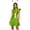 Fluorescent Green, variant on YiZYiF Womens Space Alien Cosplay Costume Metallic Shiny Bodysuit with Skirt Hair Hoop Party Outfits Fluorescent Green S