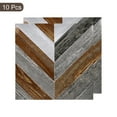 thumbnail image 3 of Pelar y Pegar Piso Pared Azulejos Pegatina, 10 Uds 12x12 Autoadhesivas Madera Grano Pegatinas Mate Frostado Baldosas para Cocina Baño y Hogar Decoración, Amarillo+Gris, 3 of 7