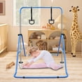 thumbnail image 5 of Kdymod Gymnastics Bar for Kid,Adjustable Height Kids Gymnastics Bar,Foldable Horizontal Junior Gymnastics Equipment Bar for Home Gym Blue, 5 of 9