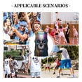 thumbnail image 6 of Pofeuu Modern Abstract Colorful Skull Print Basketball Jersey, Shirts for Men Youth Basketball Jersey Crew Neck-Large, 6 of 6