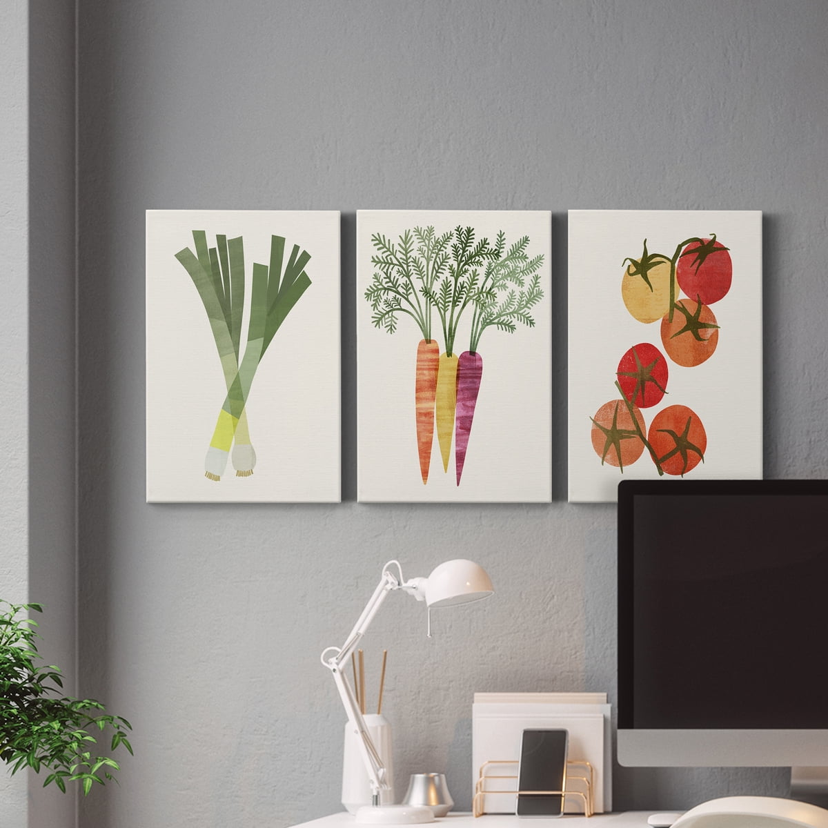 Organic Veg II Premium Gallery Wrapped Canvas - Ready to Hang - 24 x 36 Each