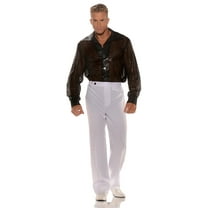 UNDERWRAPS 1970's Themed Men's Shirts - Halloween Hippie Disco Cosplay Costume, Retro Sixties and Seventies Funky T-Shirt Outfits for Men and Couples