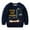 Model B Navy Blue, variant on Godderr Kids Baby Boys Round Neck Sweaters Long Sleeve Solid Color Loose Knitted Dinosaur Pullovers Toddler Simple Knitted Sweatshirts Pullover for 2-8Y