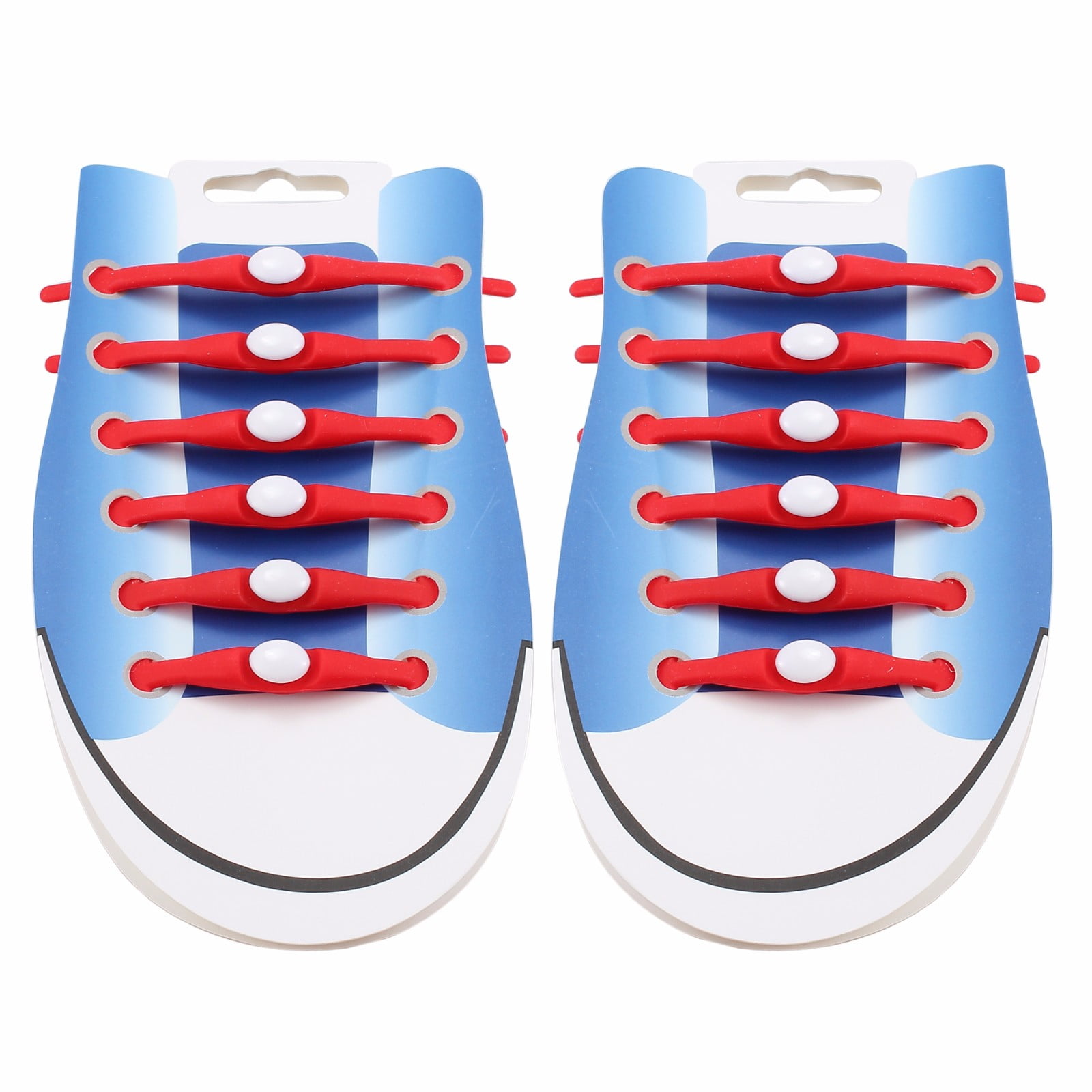 ESYNIC 12pcs/set No Tie Elastic Shoelaces Replacement Silica Gel