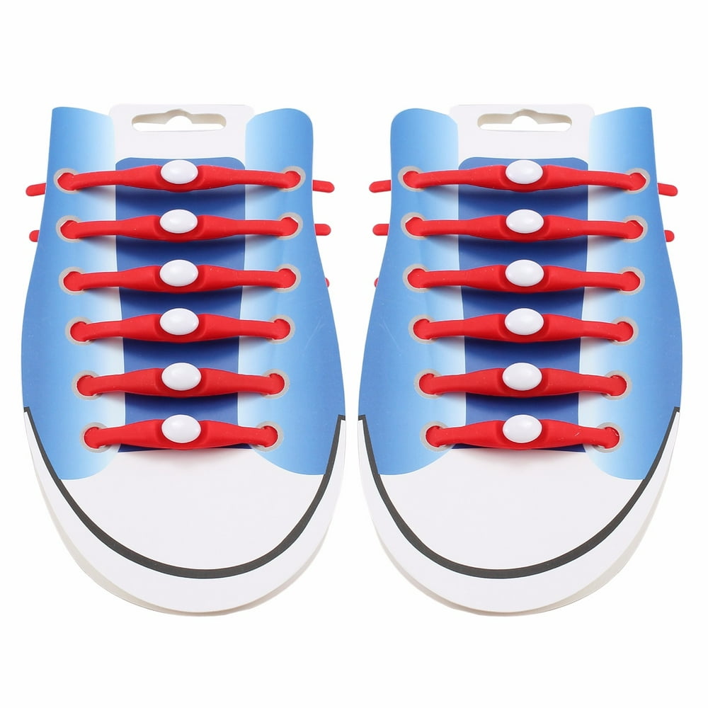 ESYNIC 12pcs/set No Tie Elastic Shoelaces Replacement Silica Gel ...