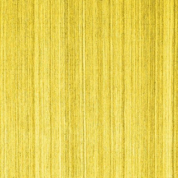 Ahgly Company Indoor Square Abstract Yellow Contemporary Area Rugs, 7' Square