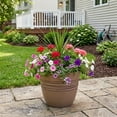 thumbnail image 6 of GreenShip 12 inch Planters for Indoor Outdoor Plants, Large Indoor Outdoor Planters Set of 2, Modern Plant Pots with Drainage Hole, Weather Resistant, 6 of 7