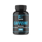FX Supps Caffeine Pills for Energy, Focus, and Mental Clarity, 200mg Per Serving, 200 Capsules