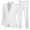 F-627White3663, variant on FEIFLY Men's Suits 2 Piece Sets Blazers And Pants Business Casual Formal Wear Slim Fit Wedding Outfits Comfortable Stylish Stylish Men Solid Color Slacks