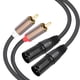 thumbnail image 2 of Cable XLR de 3 Núcleos de 2 A 2 X LR, Mezclador, Amplificador de Potencia, Altavoz Activo, Micrófono, Cable de Audio de 1,5 Metros, 2 of 9