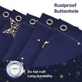 thumbnail image 4 of Cortina de ducha Amaredom Star Celestial 180 x 180 cm con ganchos, 4 of 7