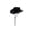 Black, variant on IAJDKMEK Adult Western Cowboy Hat with Curled Brim, Cowboy Hat with Trim for Outdoor and Party Wear for Men Women