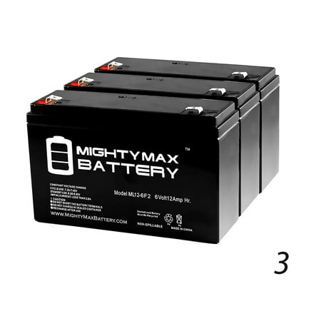 6V 12AH F2 Battery for Best Power Fortress LI2250 - 3 (Best Battery Power Pack)