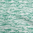 thumbnail image 1 of oneOone Velvet Sea Green Fabric Asian Japanese Wave Sewing Fabric By The Yard Printed Diy Clothing Sewing Supplies 58 Inch Wide, 1 of 4