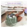 thumbnail image 2 of Pañalera Bolsa Para Bebé Esquimalito Daily Bag, Tote de Pañales con 11 Compartimentos y Bolsillo Térmico, Resistente al Agua Verde, 2 of 8