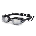 thumbnail image 4 of Swim Goggles in Black with Leak Proof Silicone Frame for Adults, 4 of 8