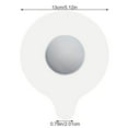 thumbnail image 2 of Tapón de silicona para bañera, baño, impermeable, tapón de drenaje para bañera, lavadero, cocina, fregadero, tapón de agua, color blanco Sweethay LF0145-04B, 2 of 6