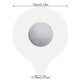 thumbnail image 2 of Tapón de silicona para bañera, baño, impermeable, tapón de drenaje para bañera, lavadero, cocina, fregadero, tapón de agua, color blanco seitruly LF0145-04B, 2 of 6