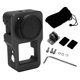 thumbnail image 1 of Action Camera Frame Case Motion Camera Frame Protector Drop Resistant with 1/4in 3/8in Threaded Holes for DJI Action 2 Black, 1 of 3