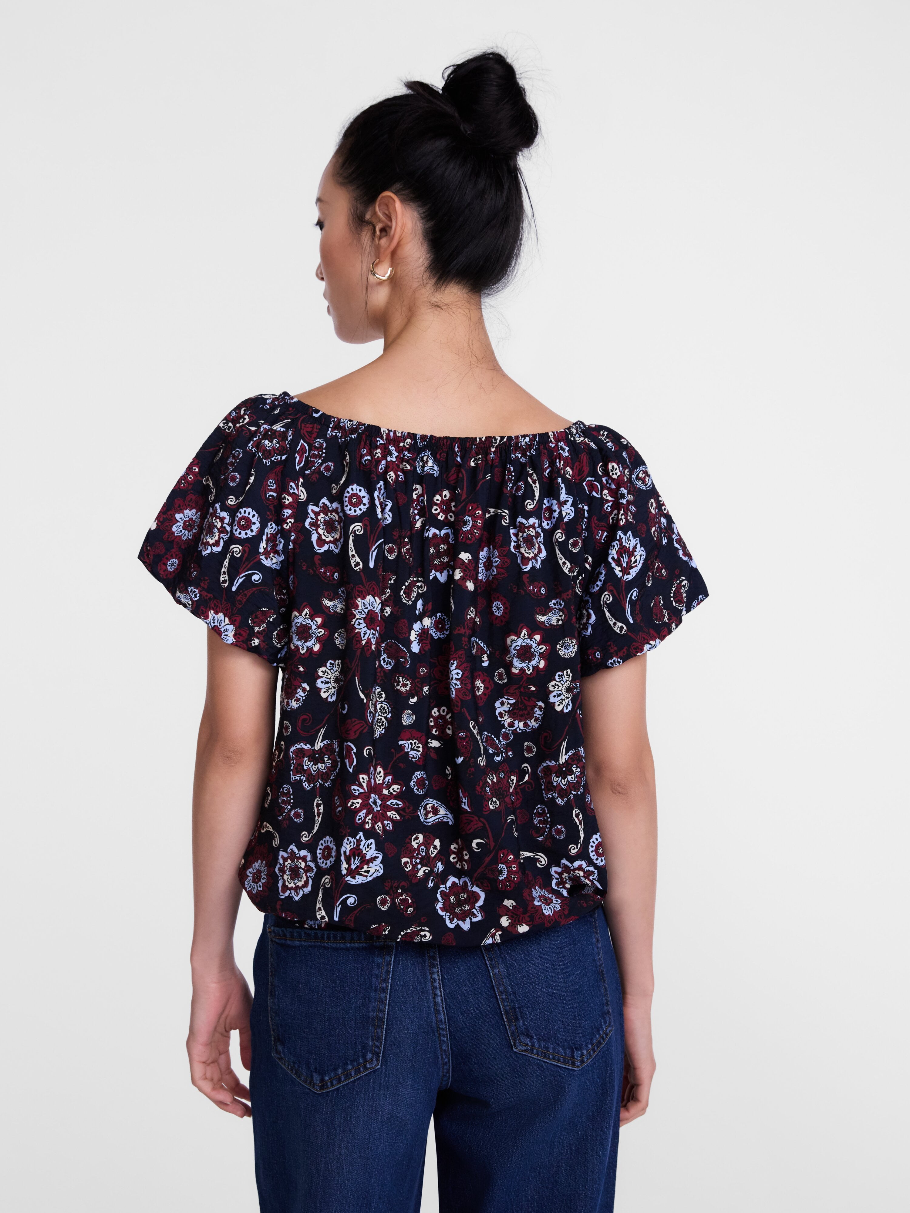 Scenario Women's Puff Sleeve Top, Sizes XS-XXXL