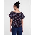 thumbnail image 4 of Scenario Women's Puff Sleeve Top, Sizes XS-XXXL, 4 of 6