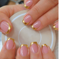 thumbnail image 4 of YTTAL Gold Foil French Tip Press On Nails - Short Square Fake Nails, 24PCS Reusable Acrylic False Nails , Salon Quality Manicure Set for Women Daily Wear & Party, 4 of 10
