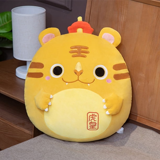 100cm New Year Gift Tiger Pillows Tiger Sofa Office Seat Cushion Office Chair Cushion Plush Chair Seat Cushion Home Decoration40cm ball Deng Xun unisex