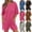 Coffee, variant on Bosfbaoi Jumpsuits For Women Loose Romper Crew Neck Half Sleeve Pocketed Short Jumpsuit loungewear Casual Wear