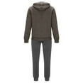 thumbnail image 3 of Cavosen 2 Piece Mens Tracksuit Long Sleeve Pullover Hoodie and Jogger Pants Activewear Outfits Fall Solid Pocket Athletic Sweatsuit, 3 of 5